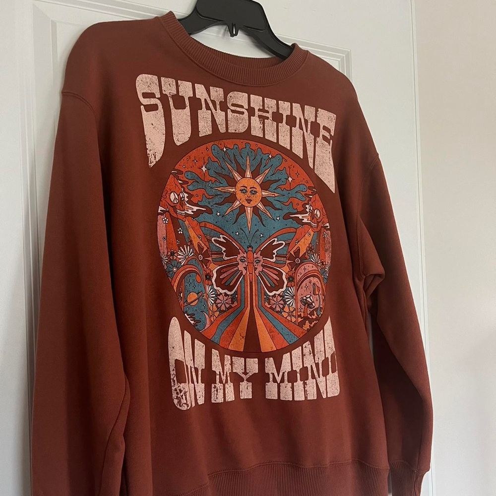 Hollister XS Sweatshirt dark orange